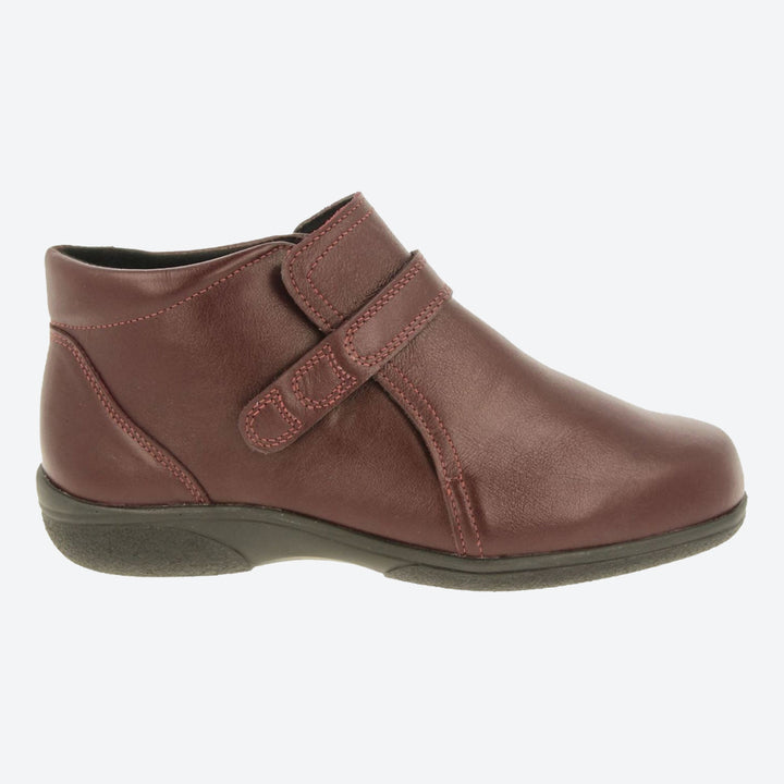 Womens Wide Fit DB Goldcrest Boots in Black Leather - Image 1
