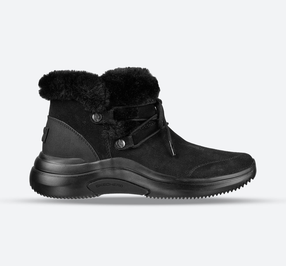 Women's Wide Fit Skechers 144271 On The Go Midtown - Goodnatured Boots in Black - Image 1