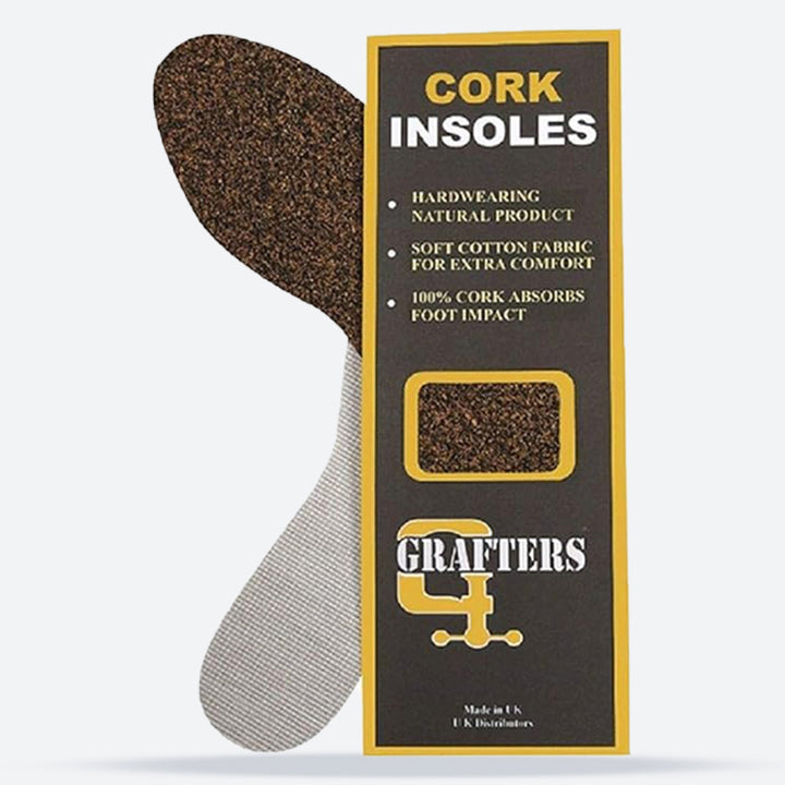 Wide Fit Grafters Natural Cork Insoles For Unisex in Natural Cork - Image 1