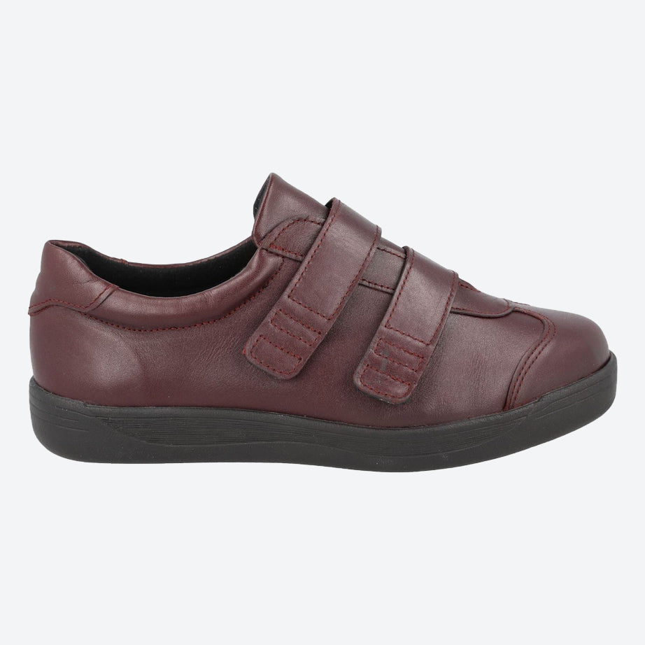 Women's Wide Fit DB Grasshopper Shoes in Black Leather - Image 5