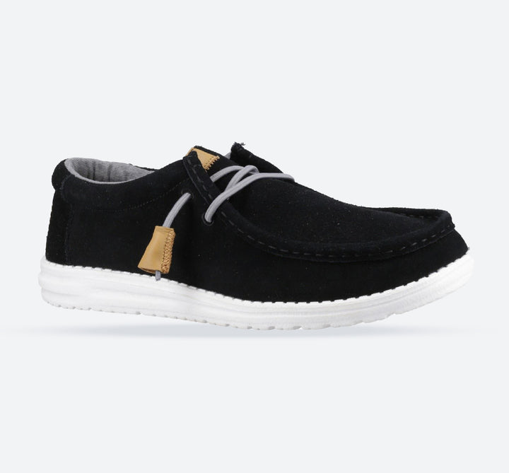 Men's Heydude 40404 Wally Craft Suede Shoes in Black - Image 1