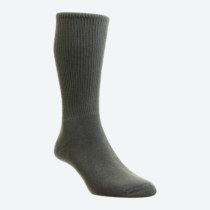 Mens Wide Fit HJ Hall HJ1351 Diabetic Cotton Socks in Black - Image 1