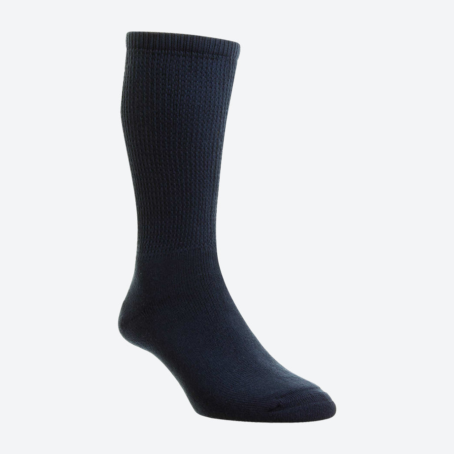 Mens Wide Fit HJ Hall HJ1351 Diabetic Cotton Socks in Black - Image 7