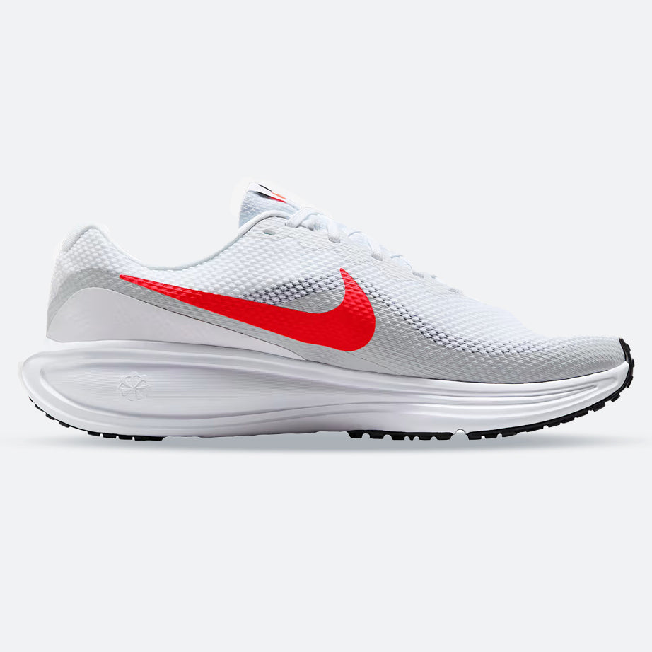 Men's Wide Fit Nike HQ1996-100 Revolution 8 Running Trainers in White/Pure Platinum - Image 1