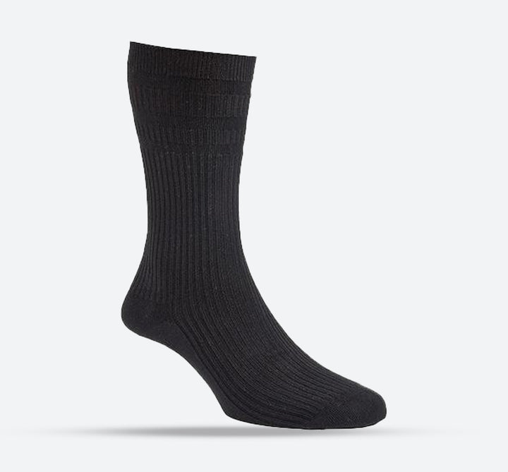 Mens Extra Wide Fit HJ Hall HJ91 Softop Cotton Socks in Navy - Image 1