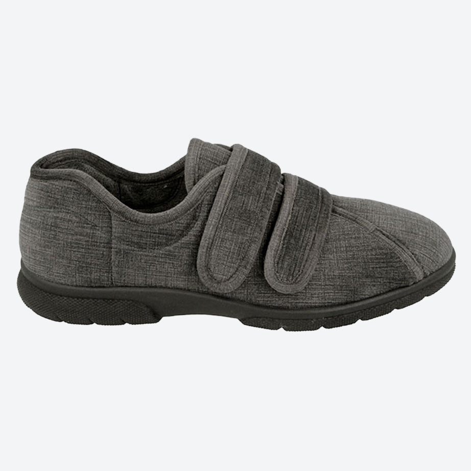 Mens Wide Fit DB Hamilton Slippers in Navy - Image 4