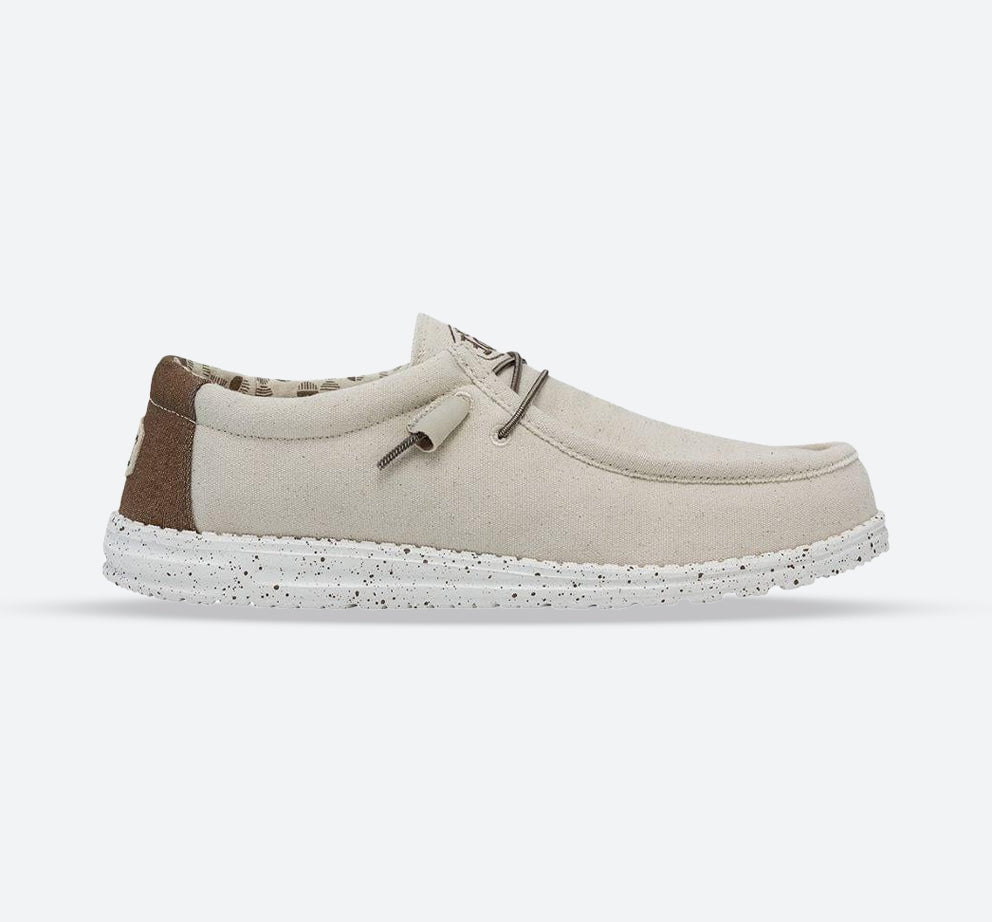 Men's Heydude Classic Wally Stretch Shoes in Ivory - Image 1