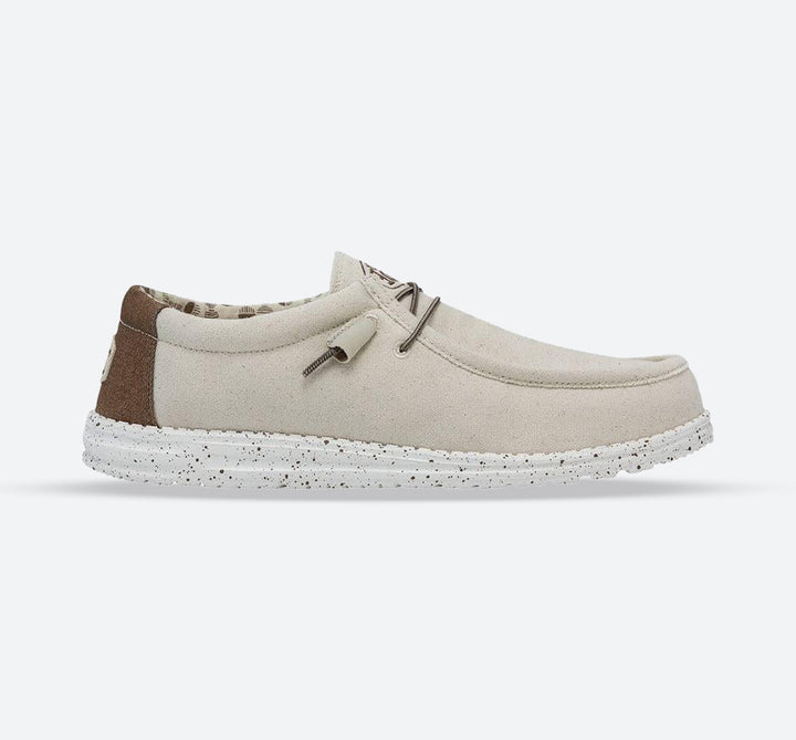 Men's Heydude Classic Wally Stretch Shoes in Ivory - Image 1