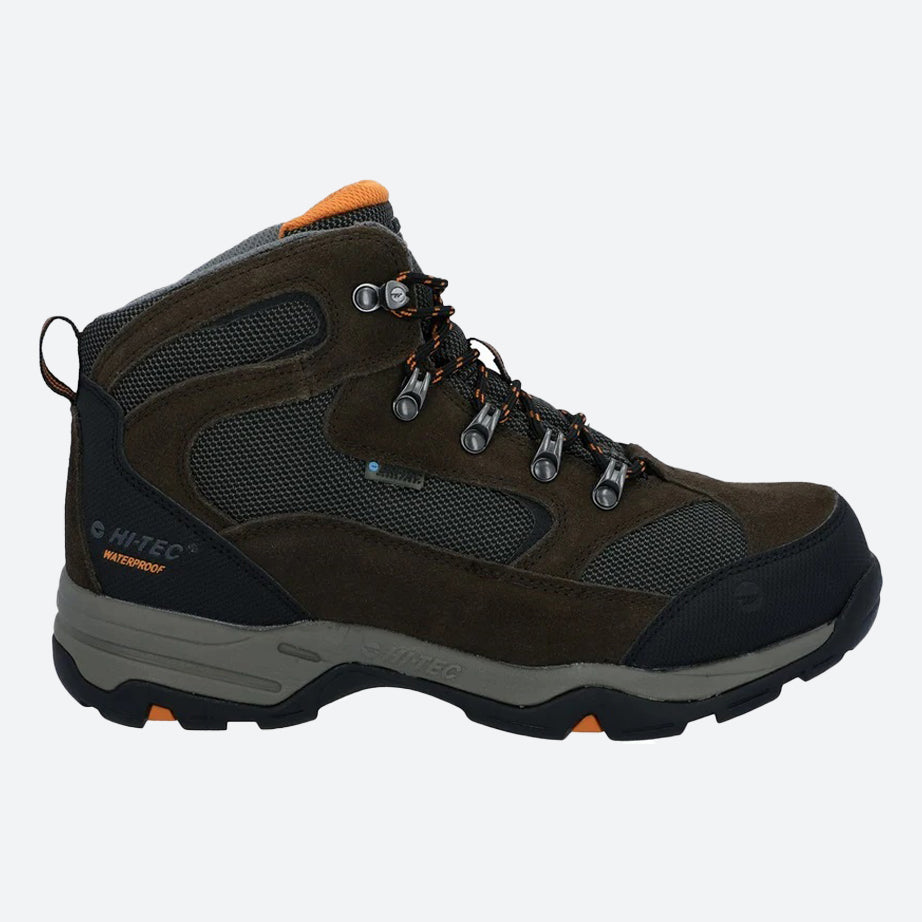 Men's Wide Fit Hi-Tec Storm Hiking Boots in Charcoal/Grey - Image 8