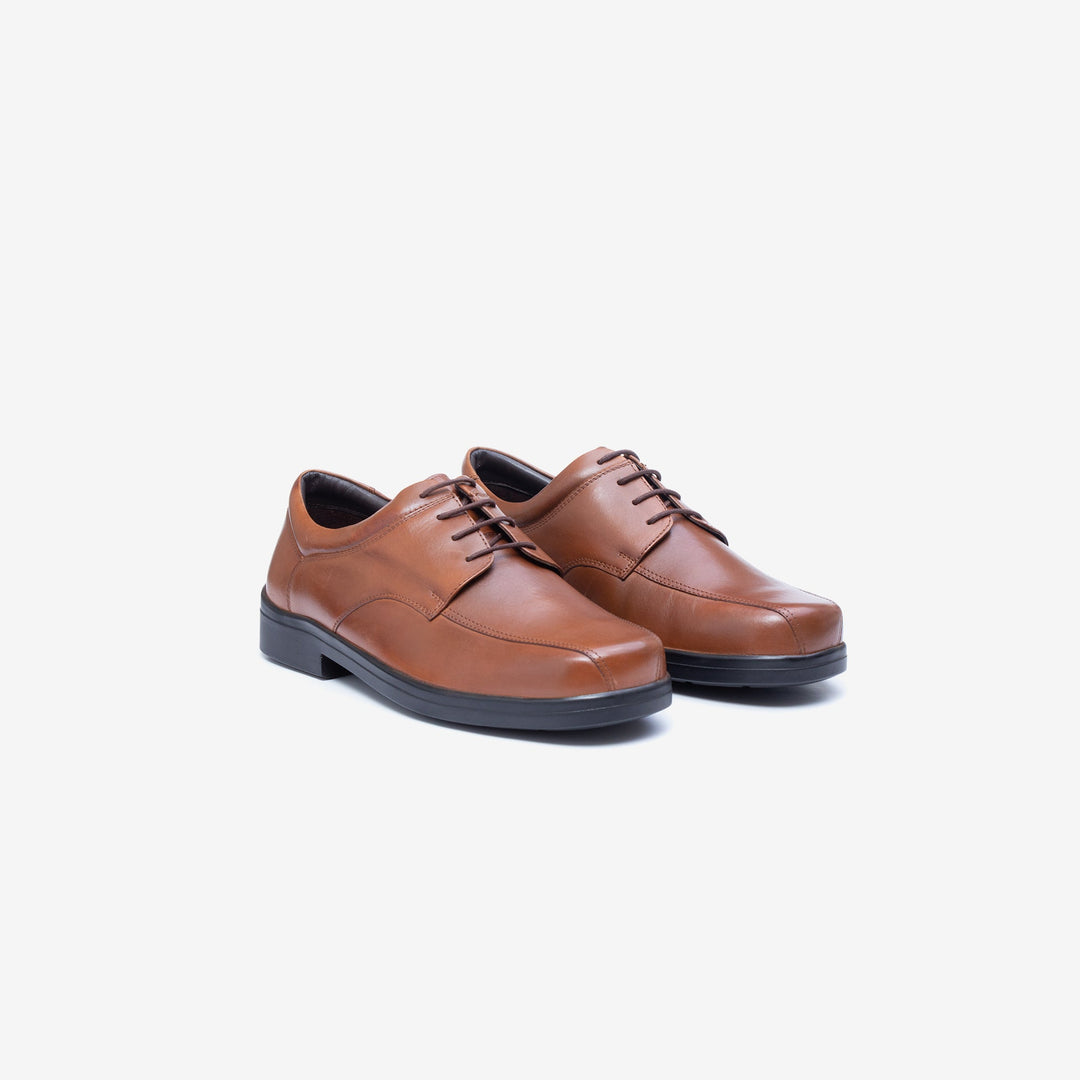 Mens Wide Fit Tredd Well Holmes Lace Shoes - Tan in Tan - Image 8