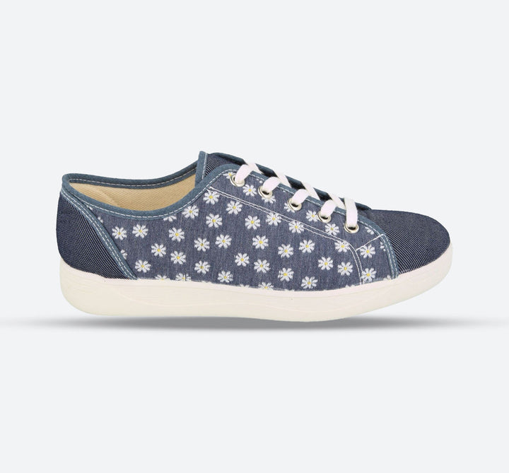 Womens Wide Fit DB Hudson Shoes in Navy - Image 1