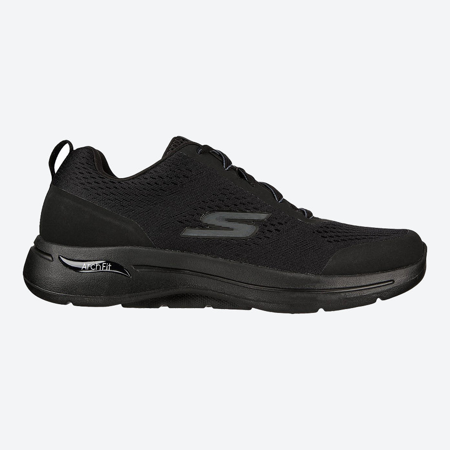 Men's Wide Fit Skechers Go Walk IDYLLIC 216116 Arch Fit Trainers in Navy - Image 13