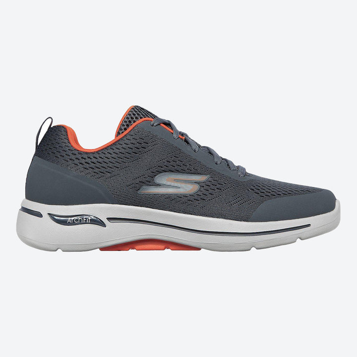 Men's Wide Fit Skechers Go Walk IDYLLIC 216116 Arch Fit Trainers in Navy - Image 1