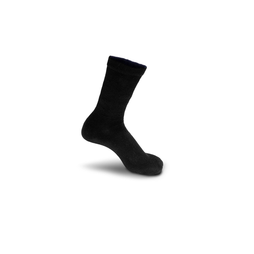 Mens Tredd Well 141-8590 Cotton Wide Socks in Black - Image 4