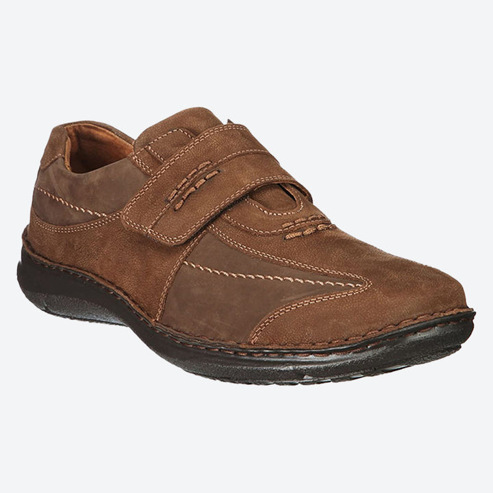 Mens Wide Fit Josef Seibel Alec Shoes in Black - Image 1