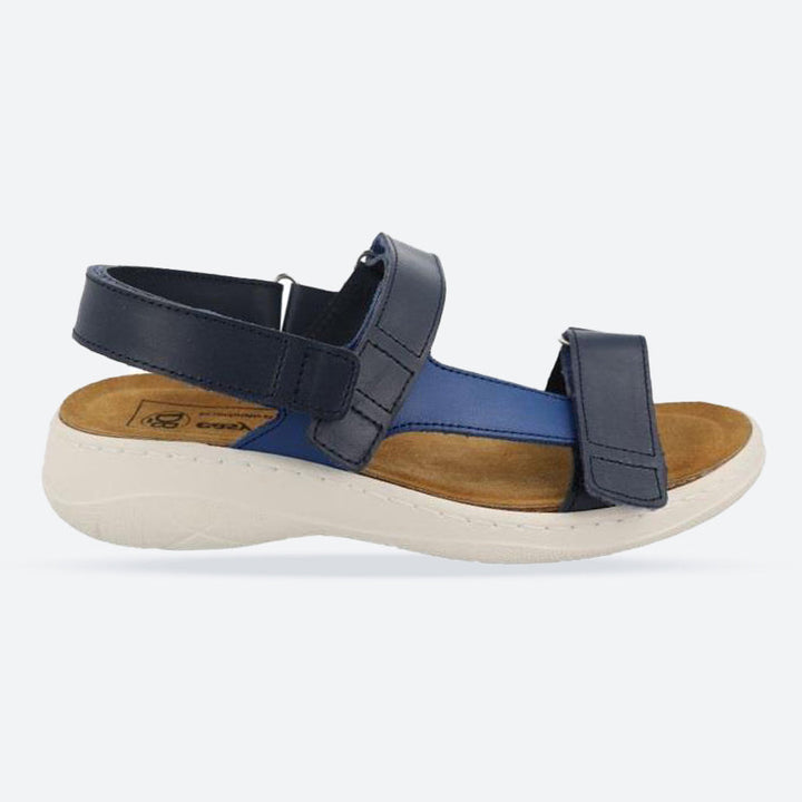 Women's Wide Fit DB Kittiwake Sandals in Two Tone Navy - Image 1