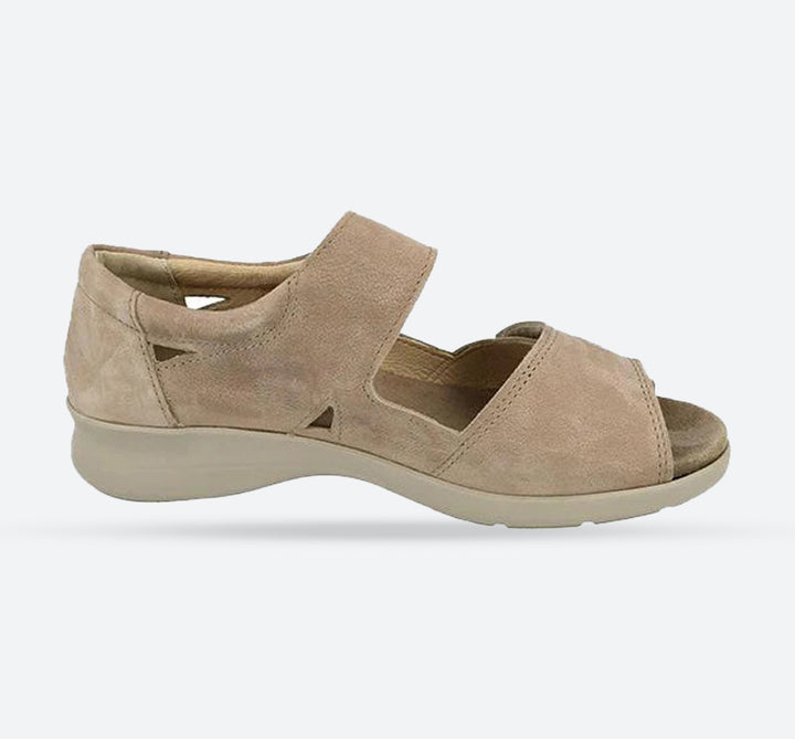 Womens Wide Fit DB Kylie Sandals in Taupe - Image 1
