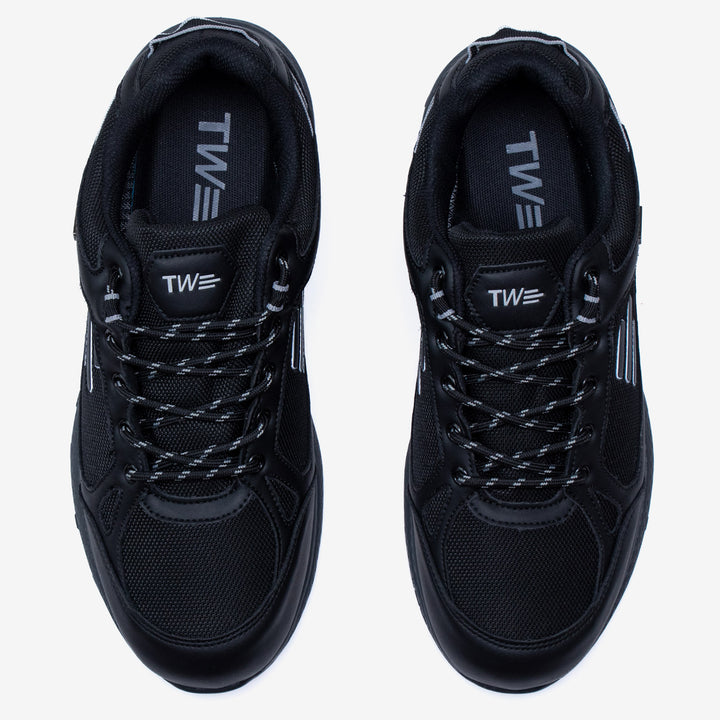 Women's Wide Fit Tredd Well Cloud Walk Trainers in Black - Image 1