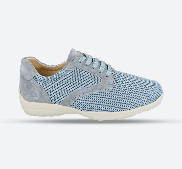 Womens Wide Fit DB Lexi Canvas in Sky Blue / Mesh - Image 1
