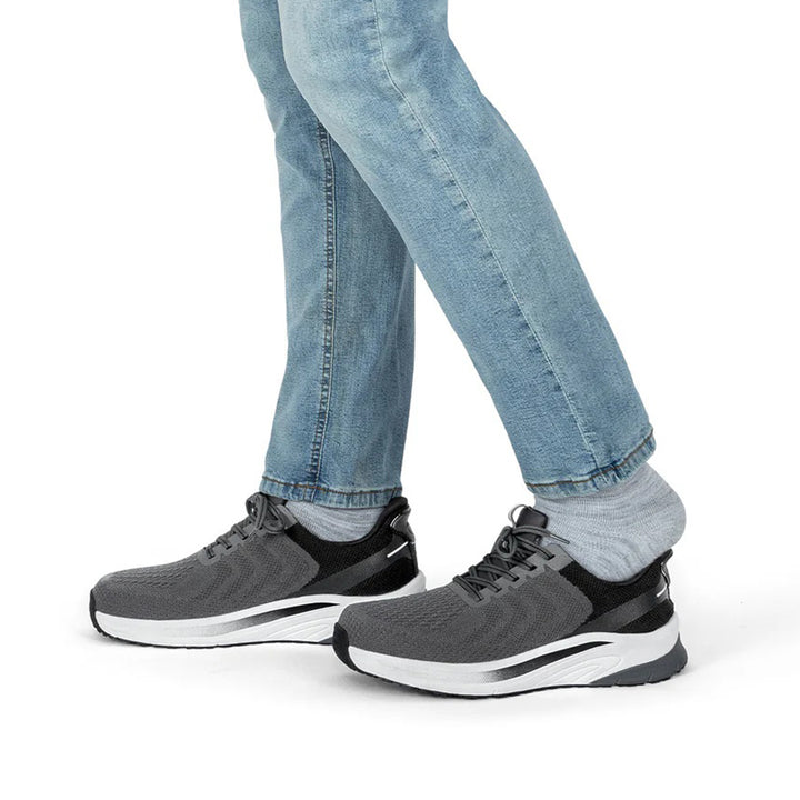 Men's Wide Fit Orthofeet 20017 Tilos Hands-free Trainers in Grey - Image 1