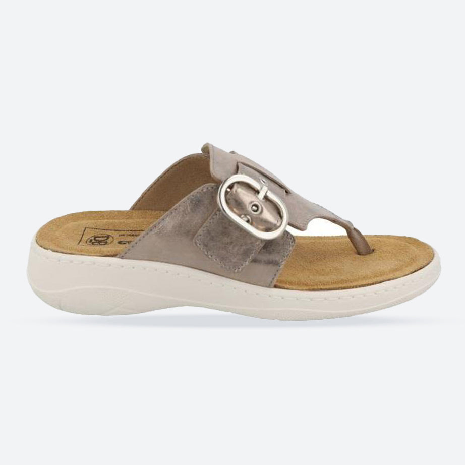 Women's Wide Fit DB Light Sandals in Mottled Taupe - Image 1