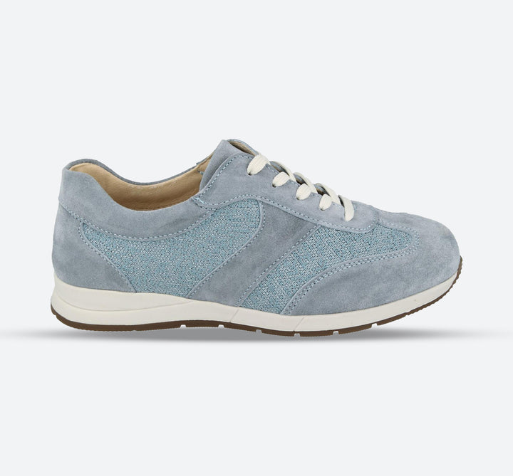 Womens Wide Fit DB Linton Canvas in Sky Blue - Image 1