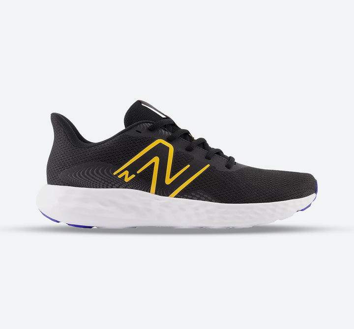 Women's Wide Fit New Balance 411V3 Walking and Running Trainers in Black - Image 1