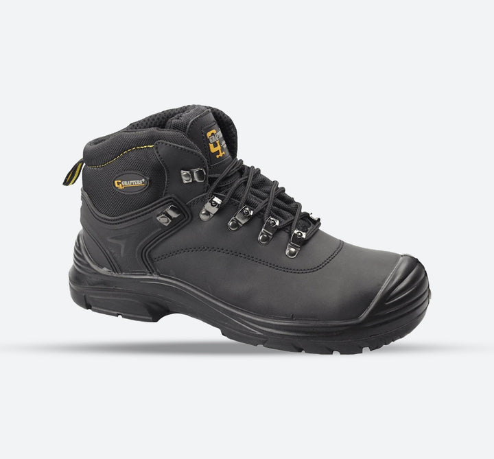 Mens Wide Fit Grafters M9508A Safety Boots in Black - Image 1