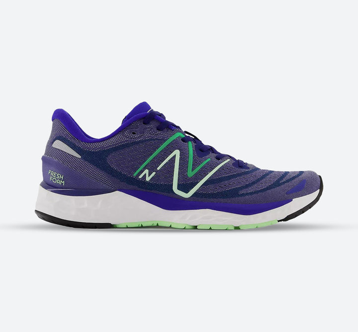 Men's Wide Fit New Balance MSOLVPW4 Running/Walking Trainers in Blue/Grey - Image 1
