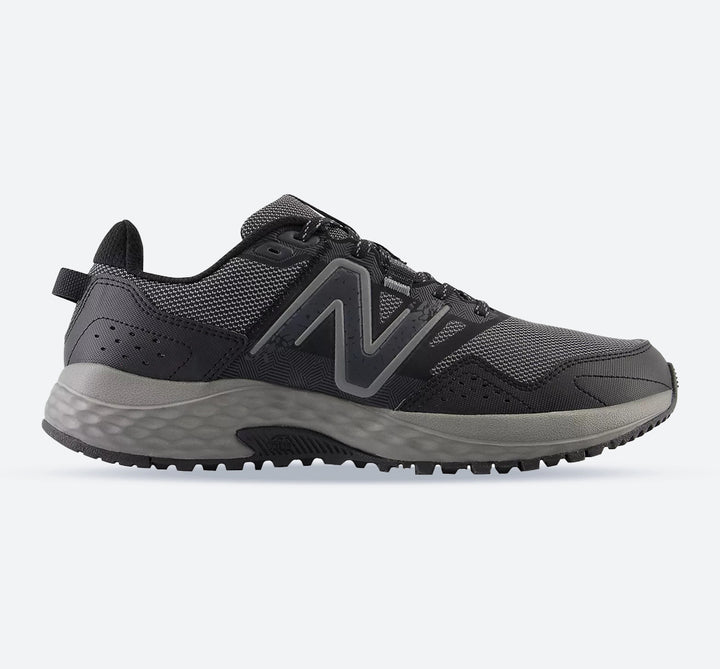 Men's Wide Fit New Balance MT410LB8 Trail Running Trainers in Black - Image 1