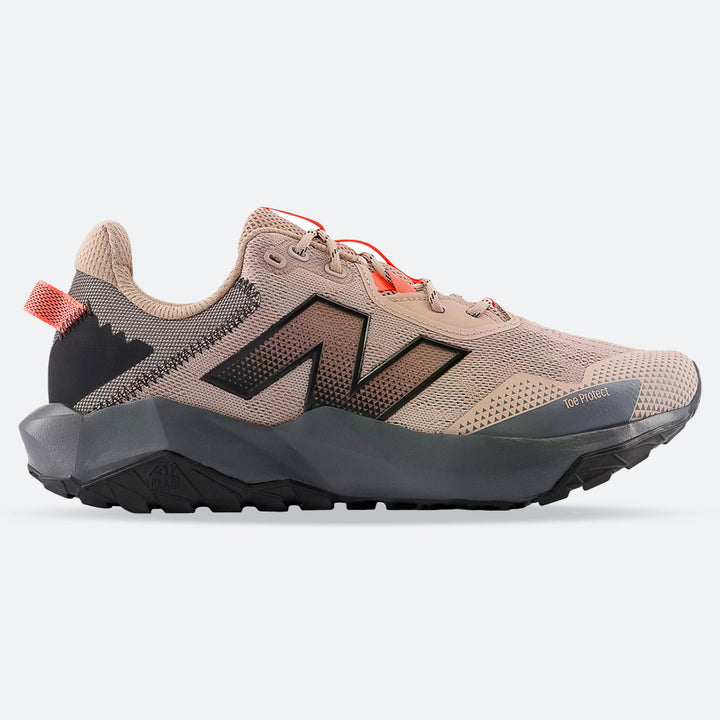 Women's Wide Fit New Balance MTNTRCT6 Dynasoft Nitrel V6 Trail Walking/Running Trainers in Flat Taupe - Image 1