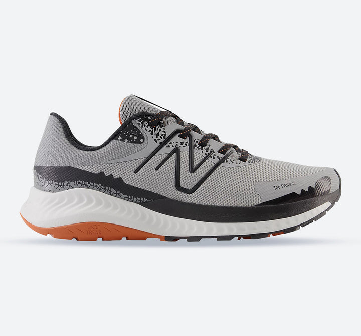 Men's Wide Fit New Balance MTNTRMG5 Dynasoft Nitrel V5 Trail Walking/Running Grey Trainers in Grey/Black - Image 1