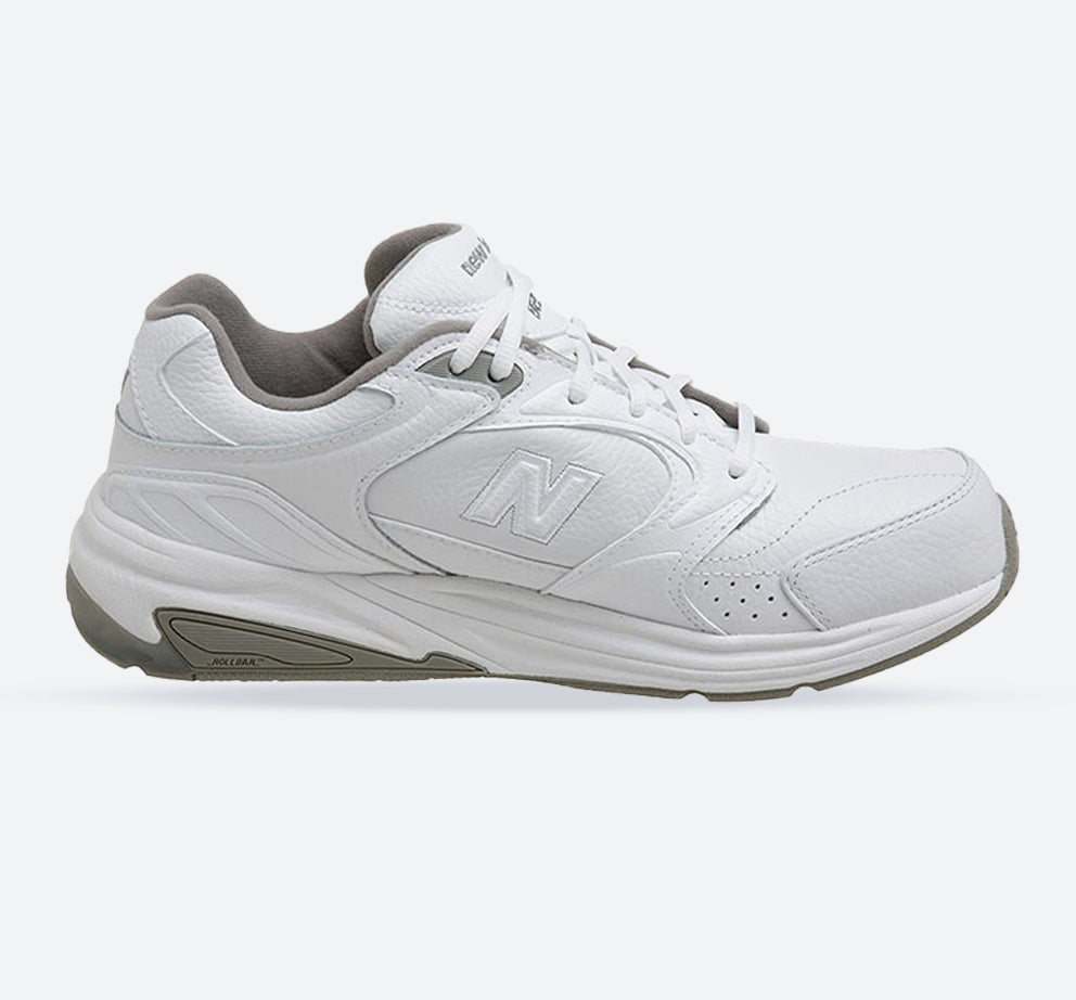 Mens Wide Fit New Balance MW927WT Trainers in White - Image 1