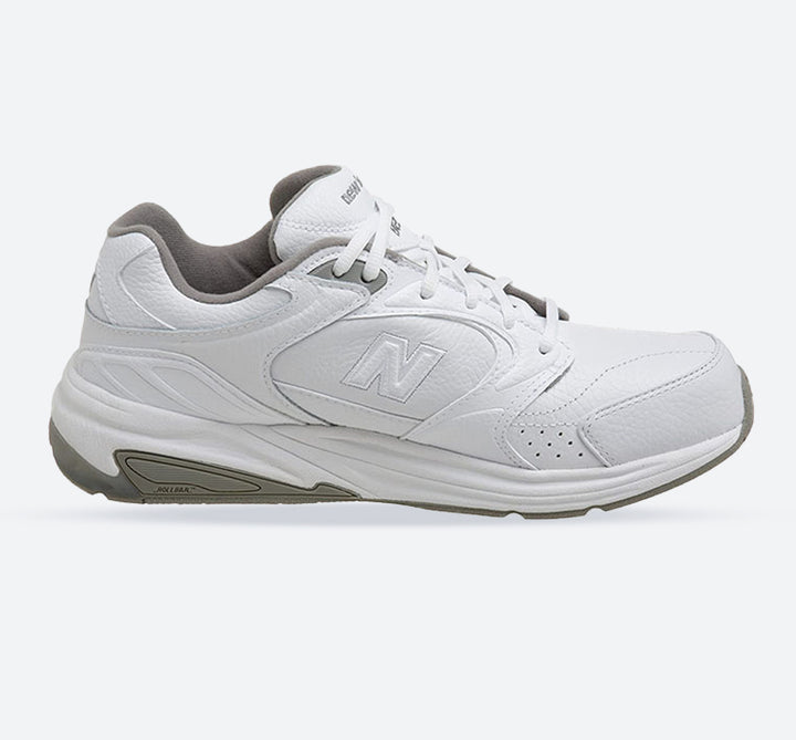 Mens Wide Fit New Balance MW927WT Trainers in White - Image 1