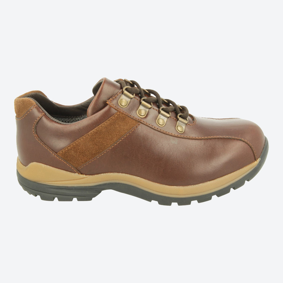 Womens Wide Fit DB Wyoming Walking Trainers in Black Suede - Image 16
