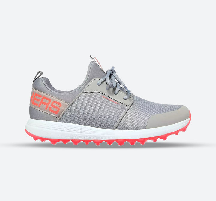 Women's Relaxed Fit Skechers Go Golf Max Sport Sports Shoes in Grey/Coral - Image 1