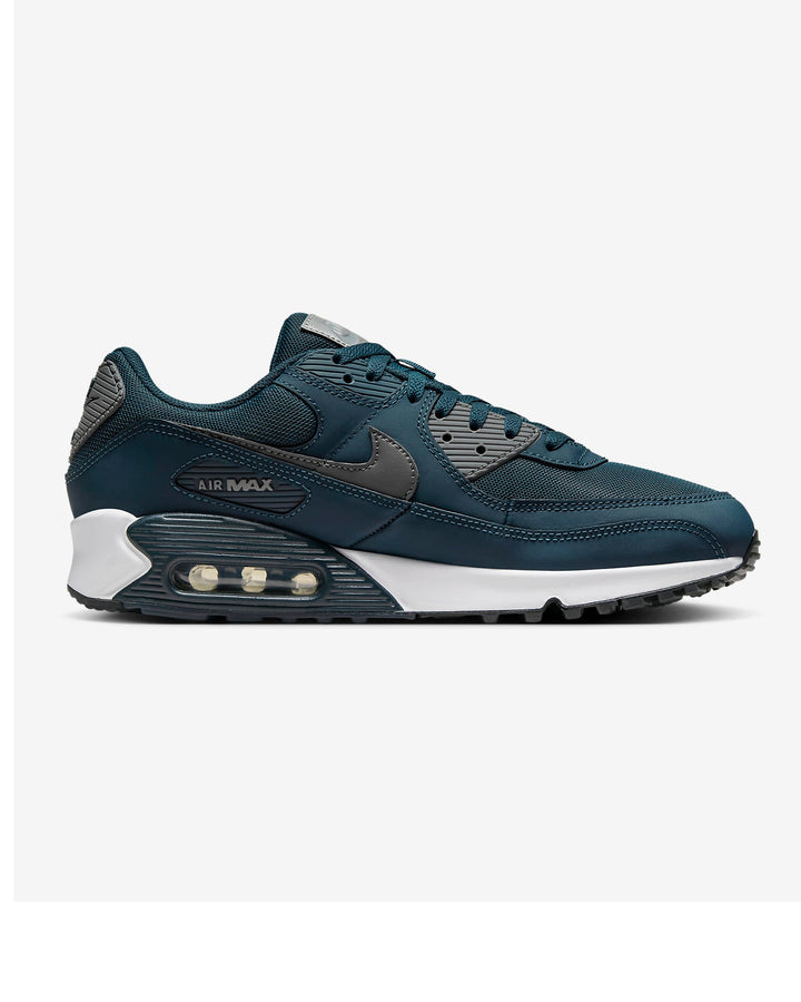 Men's Wide Fit Nike HM0625-400 Air Max 90 Trainers in Armoury Navy/White - Image 1