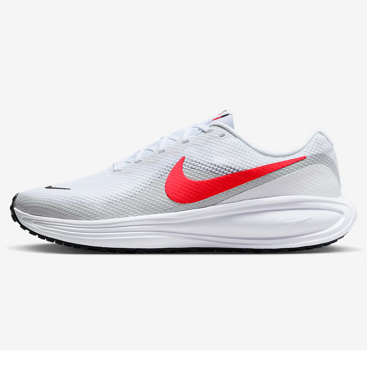 Men's Wide Fit Nike HQ1996-100 Revolution 8 Running Trainers in White/Pure Platinum - Image 1