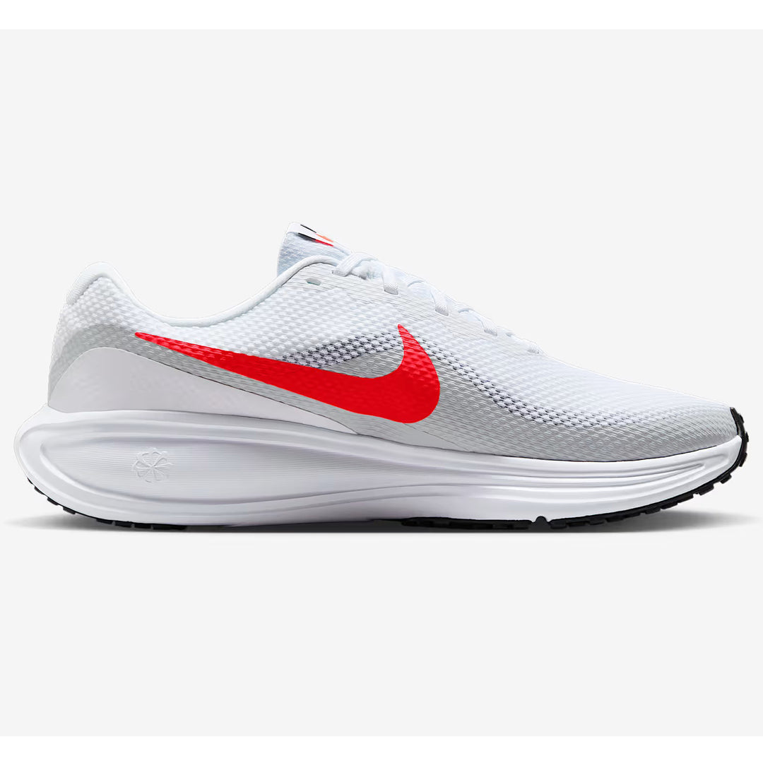 Men's Wide Fit Nike HQ1996-100 Revolution 8 Running Trainers in White/Pure Platinum - Image 2