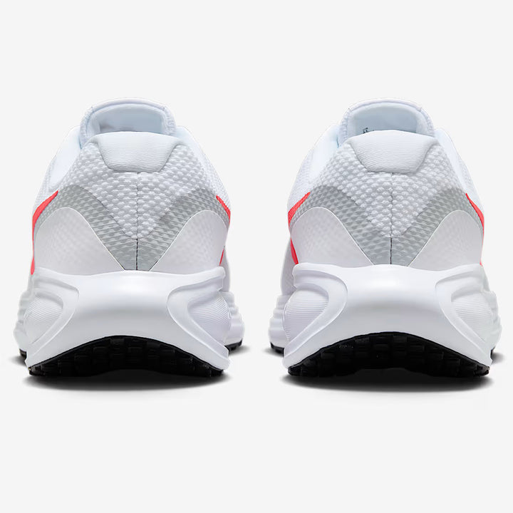 Men's Wide Fit Nike HQ1996-100 Revolution 8 Running Trainers in White/Pure Platinum - Image 1
