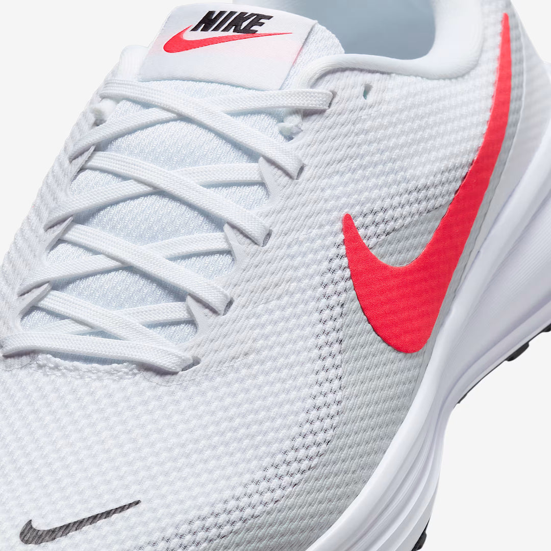 Men's Wide Fit Nike HQ1996-100 Revolution 8 Running Trainers in White/Pure Platinum - Image 4