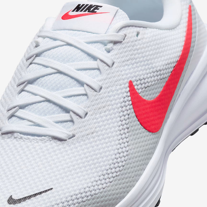 Men's Wide Fit Nike HQ1996-100 Revolution 8 Running Trainers in White/Pure Platinum - Image 1