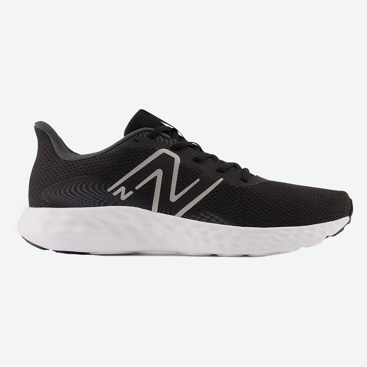 Women's Wide Fit New Balance 411V3 Walking and Running Trainers in Black - Image 1