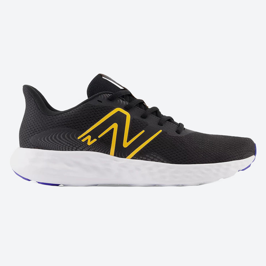 Women's Wide Fit New Balance 411V3 Walking and Running Trainers in Black - Image 19