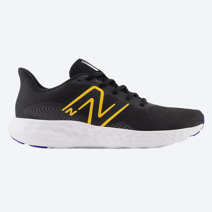 Women's Wide Fit New Balance 411V3 Walking and Running Trainers in Black - Image 1