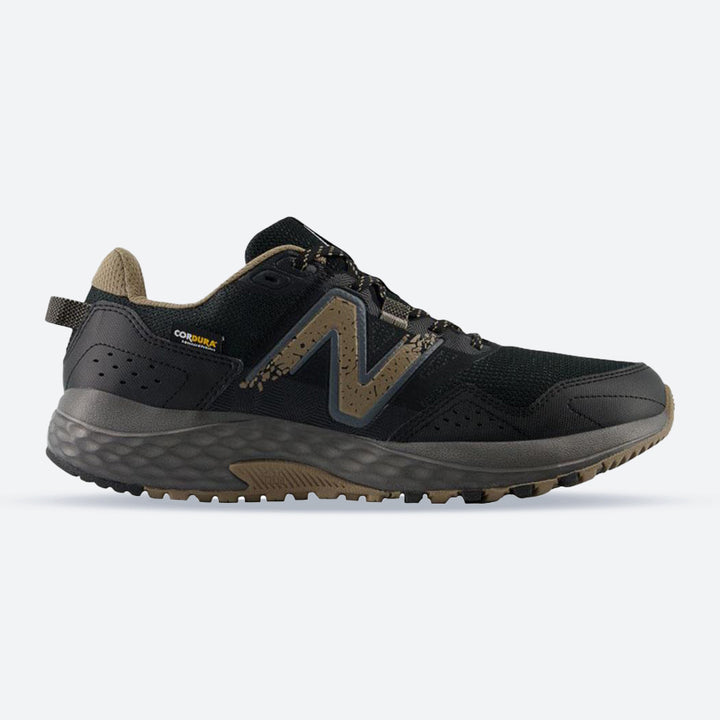 Women's Wide Fit New Balance MT410OK8 Trail Running Trainers in Black - Image 1