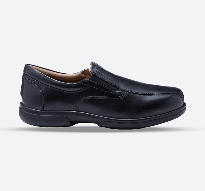 Mens Wide Fit Tredd Well Norbit Slip On Shoes in Black - Image 1