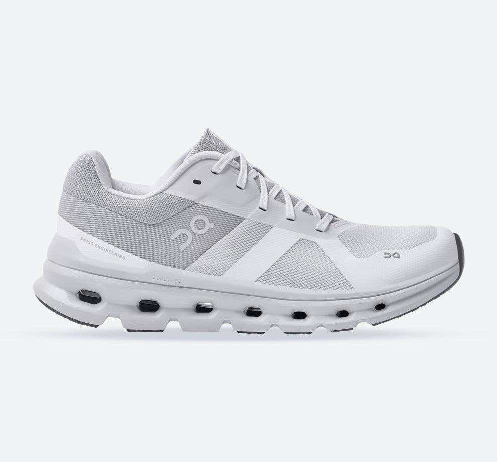 Women's Wide Fit On Cloudrunner Training Shoes - White/Frost in White/Frost - Image 1