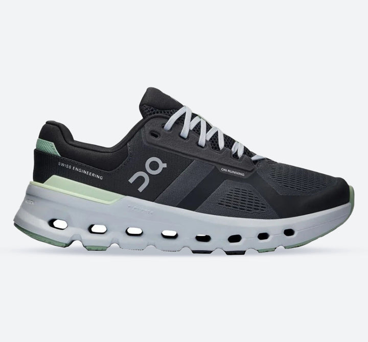 Women's Wide Fit On Cloudrunner 2 Training Shoes in Shadow/Lima - Image 1