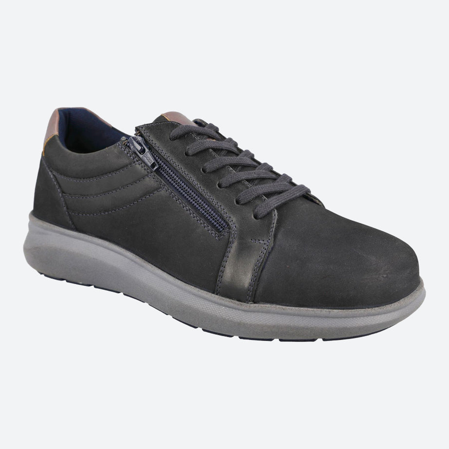 Men's Wide Fit DB Orion Shoes in Black - Image 3